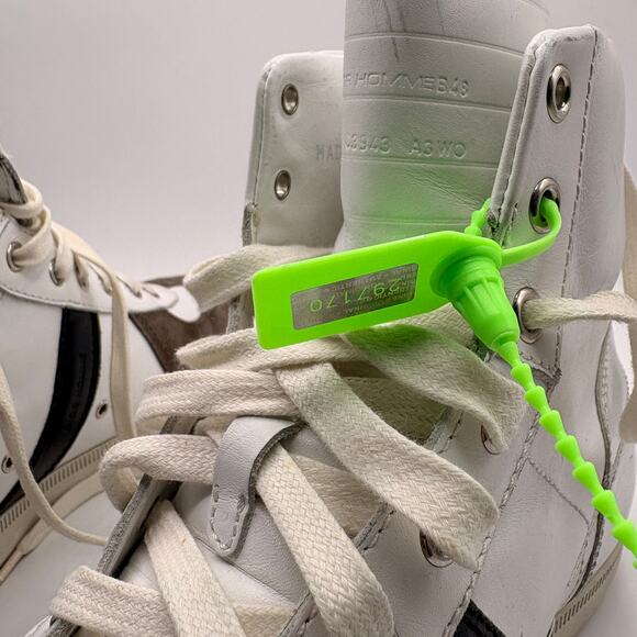 DIOR Hedi Slimane B48 Hi Top Sneaker White Silver Brown Suede Sz 42.5/US 10.5 - Picture 15 of 16